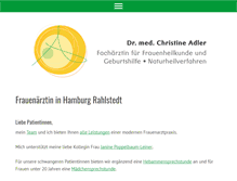Tablet Screenshot of frau-adler.de